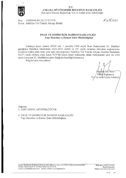 ankara büyükşehir belediye başkanlığı