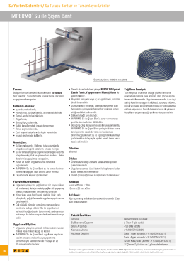 IMPERMO&reg; Su ile Şişen Bant