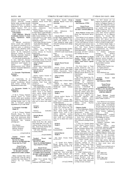 sayfa : 400 türkiye ticaret sicili gazetesi 27 nisan 2015