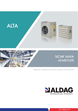 Katalog_ALTA_Tr ALTA - Aksiyal Sıcak Hava Apareyleri