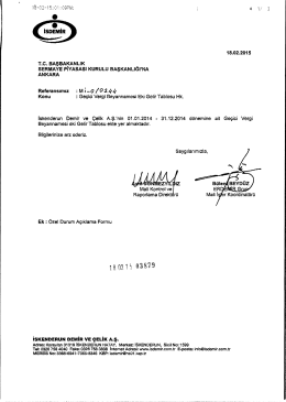 Ge&ccedil;ici Vergi Beyannamesi