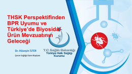 Dr. Hüseyin İLTER - uluslararası katılımlı 2. ulusal biyosidal kongresi