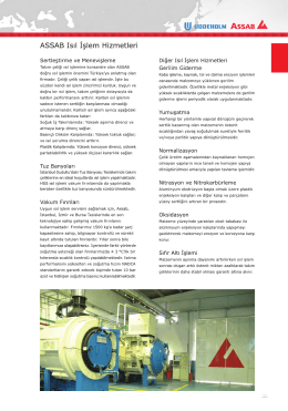 ASSAB Isıl İşlem Hizmetleri