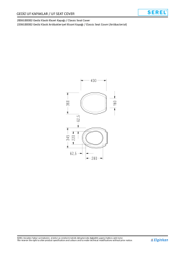 GEDİZ UF KAPAKLAR / UF SEAT COVER S E R E L