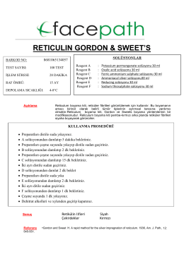 RETICULIN GORDON & SWEET`S