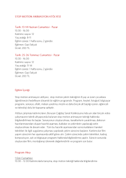 STOP MOTİON ANİMASYON AT&Ouml;LYESİ