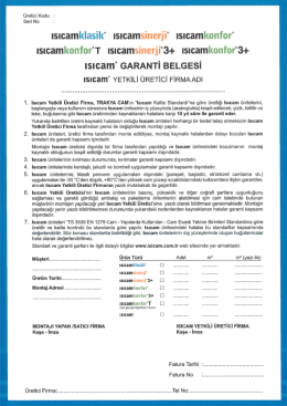 garanti belgelerinde