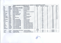 ESKİŞEHİR osMANGAzi ÜNİVERSİTESİ 2014