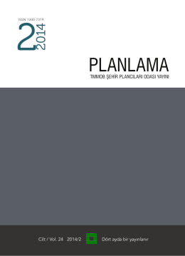 PLANLAMA - TMMOB Şehir Plancıları Odası
