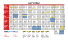 Shahanshahi Calendar 2015-2016
