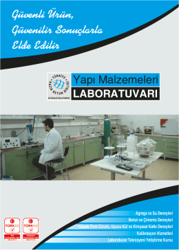 Laboratuvar Broşürü - Türkiye Hazır Beton Birliği