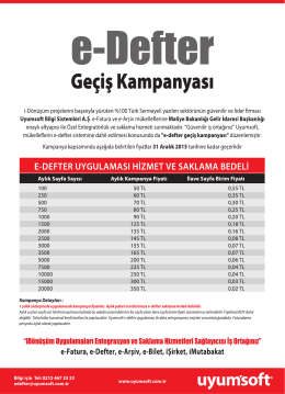 Ge&ccedil;iş Kampanyası - i