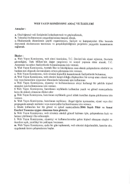 Web Yayın Komisyonu