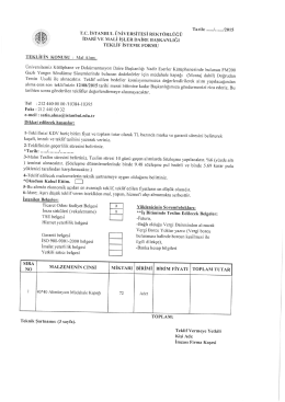 Üniversitemiz Kütüphane ve Dokümantasyon Daire Başkanlığı Nadir