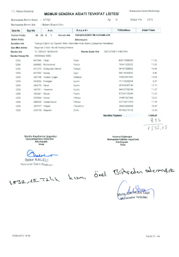 MEMUR sENDiKA AiDATı rEvKiFAT Liersi