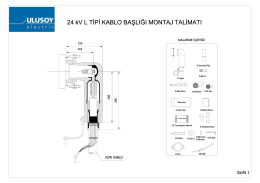 12-24kV L Tipi Kablo Başlıkları Montaj Talimatı