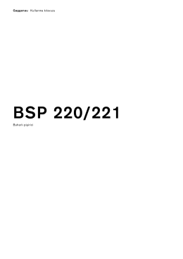BSP 220/221 - Gaggenaucenter.com