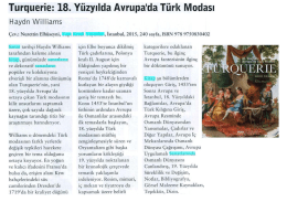 Tu rquerie: 18. Yüzyılda Avrupa`da Türk Modası
