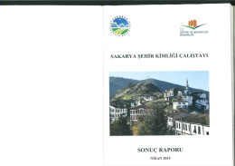 Sakarya Şehir Kimliği Çalıştayı Sonuç Raporu