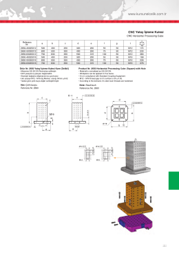 CNC Yatay İşleme Kulesi