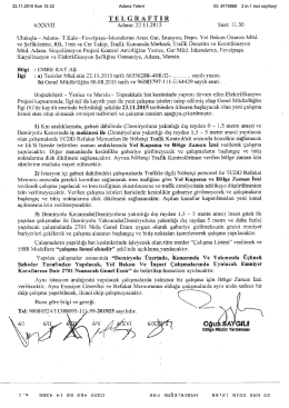 GDCXVH : ` Adana: 22.11.2015 Saat: 11.30