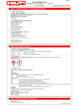 PDF Malzeme güvenlik bilgi formu CFR_1_CF_100_R1 (TR)