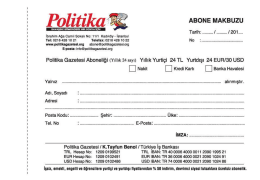 abone başvuru formunu