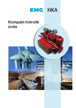 Kompakt hidrolik ünite HKA - Sİ-MA