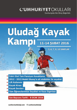 Uludağ Kayak Kampı - Cumhuriyet Koleji