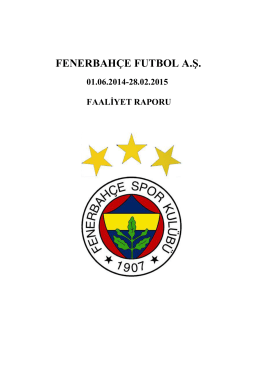FENERBAHÇE FUTBOL A.Ş. - Fenerbahçe Spor Kulübü