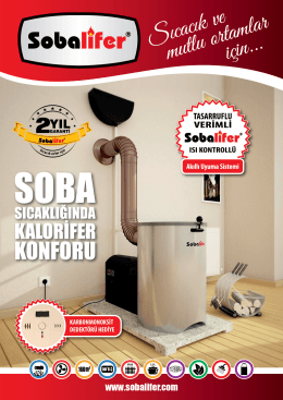 Sobalifer Katı Yakıtlı Kalorifer Sobası Katalog