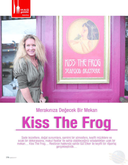 mag dergi - Kiss The Frog