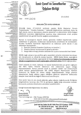 2015/56 - Y&ouml;netim Sistemleri Hk.