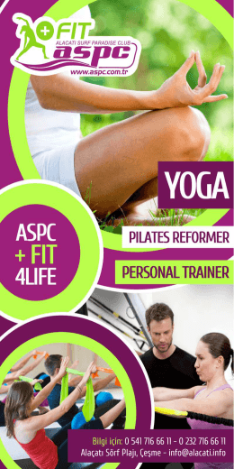 Page 1 ¿uM V" *l I `_ PILATES REFORMER .M ` il. .i Bilgi için: 0