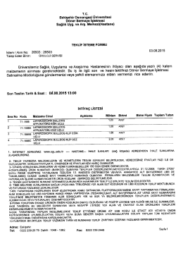 Eskişehir Osmangazi &Uuml;niversitesi Hastanesi