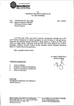 Dosyayı İndir - Bakırk&ouml;y Belediyesi