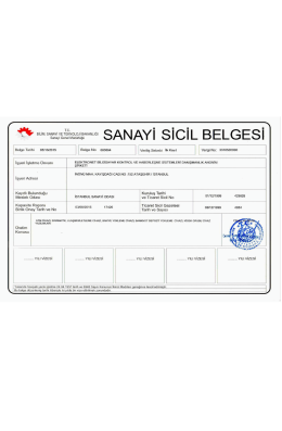 Sanayi Sicil Belgesi