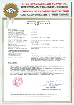 TS 11590 Epoxy Re&ccedil;ine Esaslı Astar ve Sonkat Boyalar