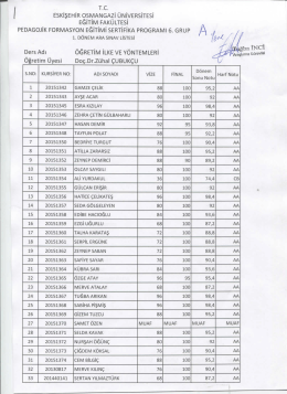 6.Grup A-B - Eğitim Fakültesi