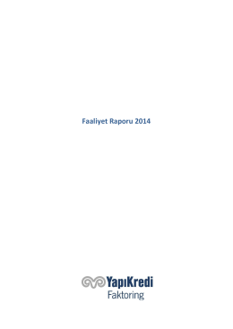 Faaliyet Raporu 2014 - Finansal Kurumlar Birliği