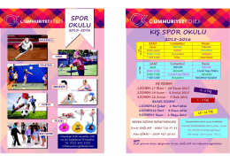 SPOR OKULU - Cumhuriyet Koleji