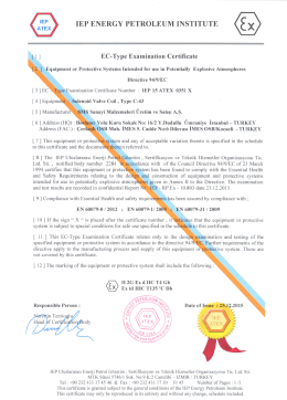 IEP ENERGY PETROLEUM INSTITUTE
