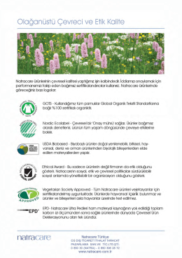 OIağanüsTü Çevreci ve ETik KaliTe