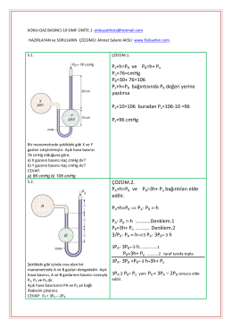 Gaz Basinci-1 - Fizik ve Fen, Fizik ve Fen Dersleri, Fizik Dersleri