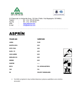 asprin - As Kimya