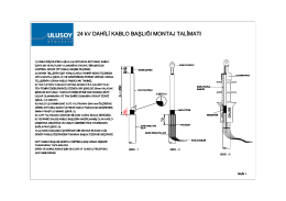 12-24kV Dahili Kablo Başlıkları Montaj Talimatı