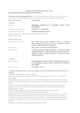 İhale İlanı dosyası