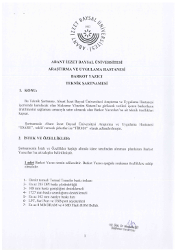 ABANT İZZET BAYSAL &Uuml;NİVERSİTESİ