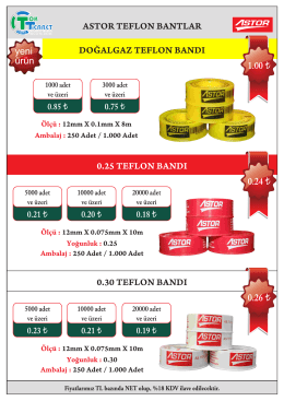 Astor Teflon Bantları