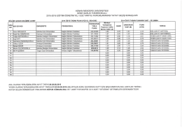 v sÖKE sAGLıK YÜKSEKOKULU 2015-2016 EGıTııvı
